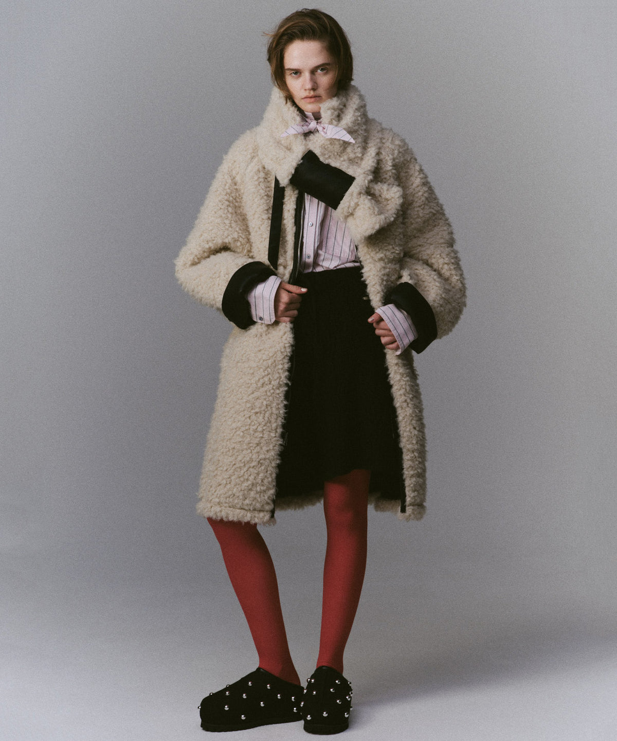 Reversible Faux Mouton Coat