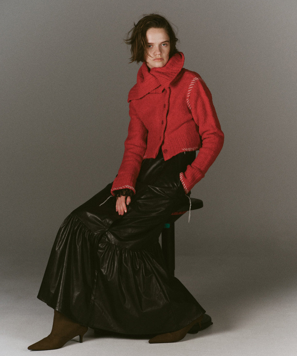 Asymmetry Knit Cardigan