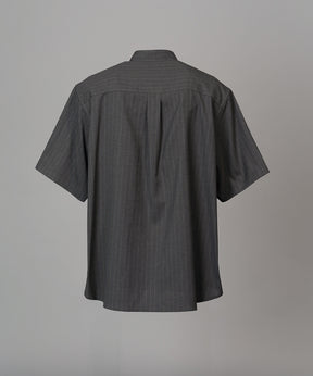 [26SS PRE-ORDER] Airy Striped Gabardine Prime-Over Short-sleeved Shirt