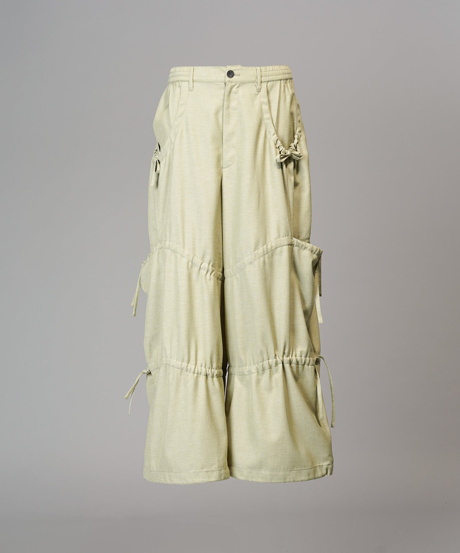 [26SS PRE-ORDER] Airy Striped Gabardine Prime-Wide Two-tuck Pants