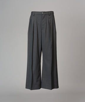 [26SS PRE-ORDER] Airy Striped Gabardine Prime-Wide Two-tuck Pants