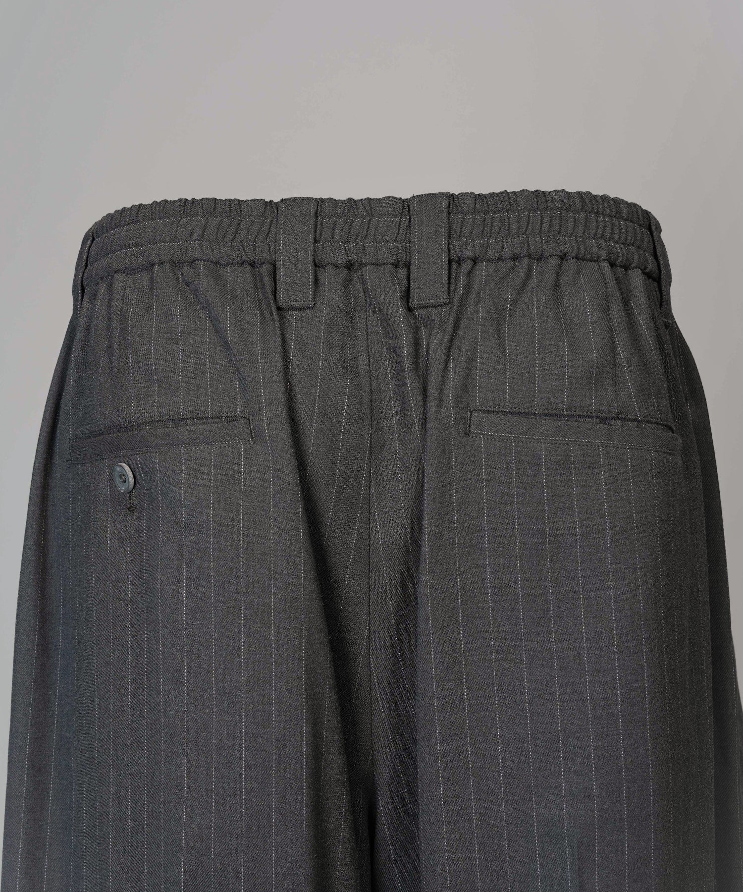 [26SS PRE-ORDER] Airy Striped Gabardine Prime-Wide Two-tuck Pants