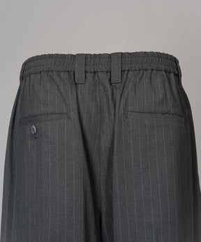[26SS PRE-ORDER] Airy Striped Gabardine Prime-Wide Two-tuck Pants
