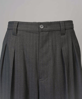 [26SS PRE-ORDER] Airy Striped Gabardine Prime-Wide Two-tuck Pants