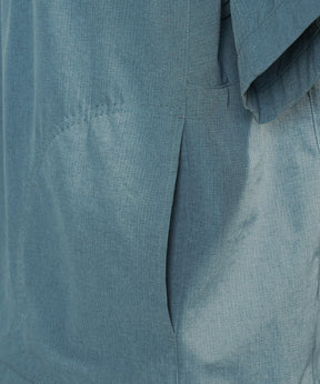 4 Colors Chambray Washable Wool Peaked Lapel Double Breasted Jacket