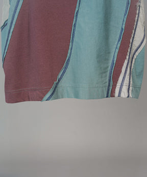 【26SS PRE-ORDER】Different Material Curve Switching Prime-Over Short-sleeved T-Shirt