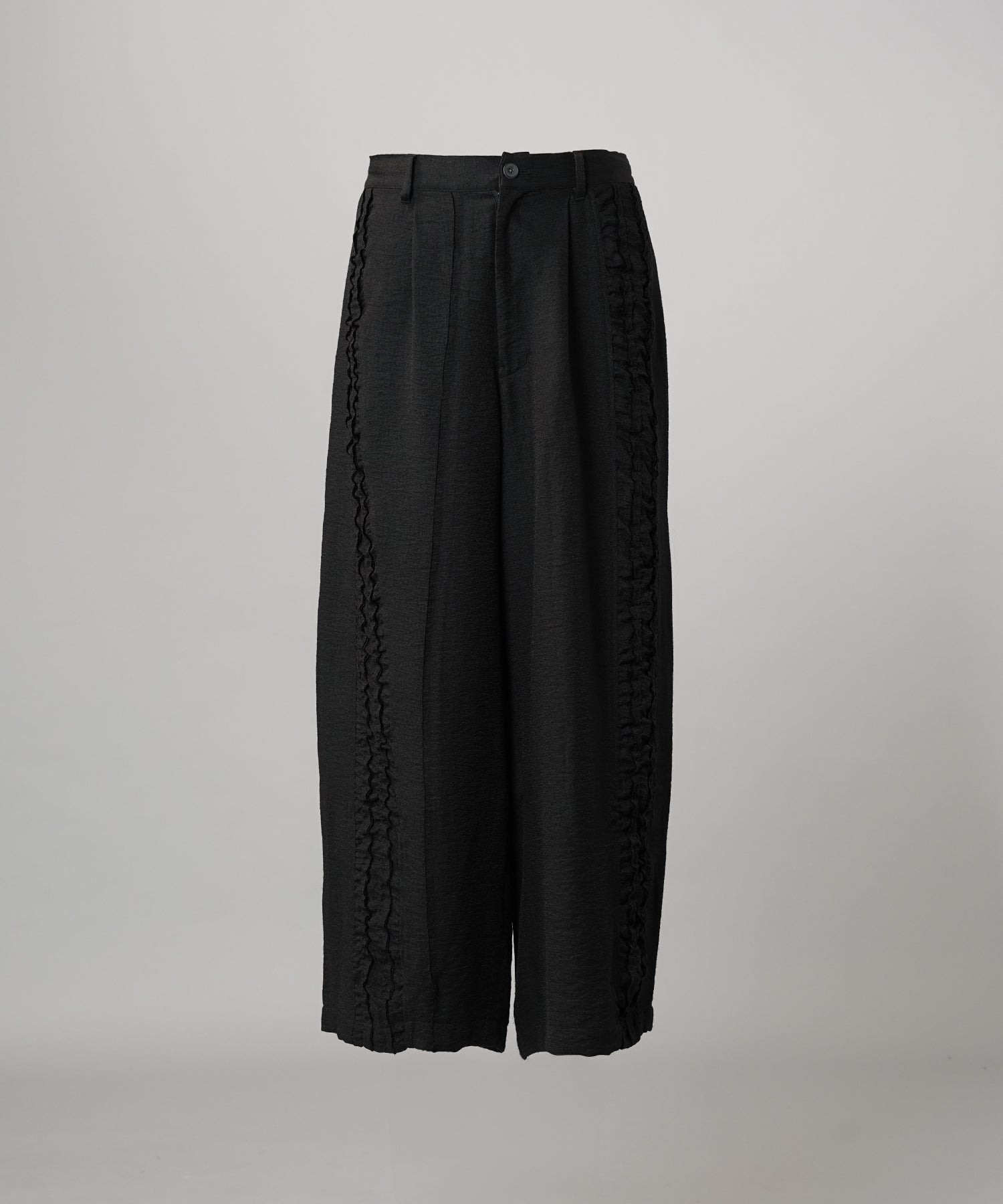 [26SS PRE-ORDER] Linen Mix Slab Side Big Pocket Prime-Wide Pants
