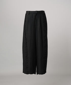 [26SS PRE-ORDER] Linen Mix Slab Side Big Pocket Prime-Wide Pants