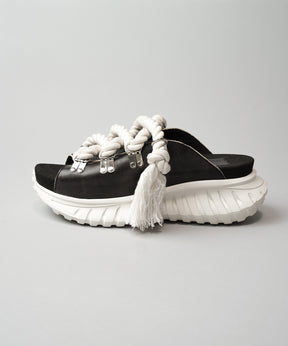 【SPECIAL SHOES FACTORY COLLABORATION】Plain Toe With Open Lacing Flat Slip-ons