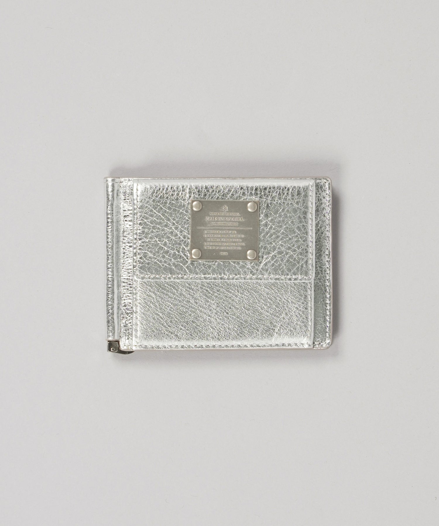 Metal Plate Money Clip Wallet