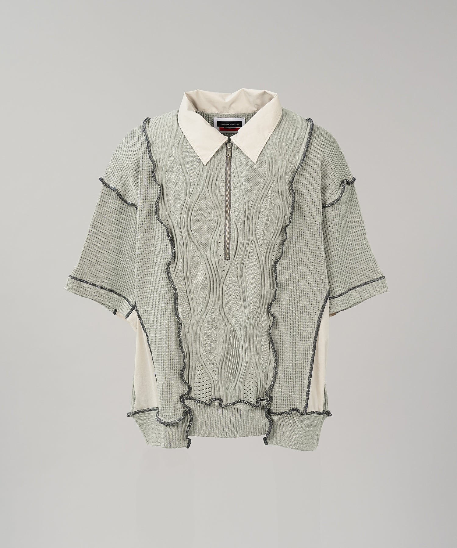 Cotton Bulky Acrylic Blend Prime-Over Gradation Dyeing Knit