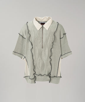 Cotton Bulky Acrylic Blend Prime-Over Gradation Dyeing Knit