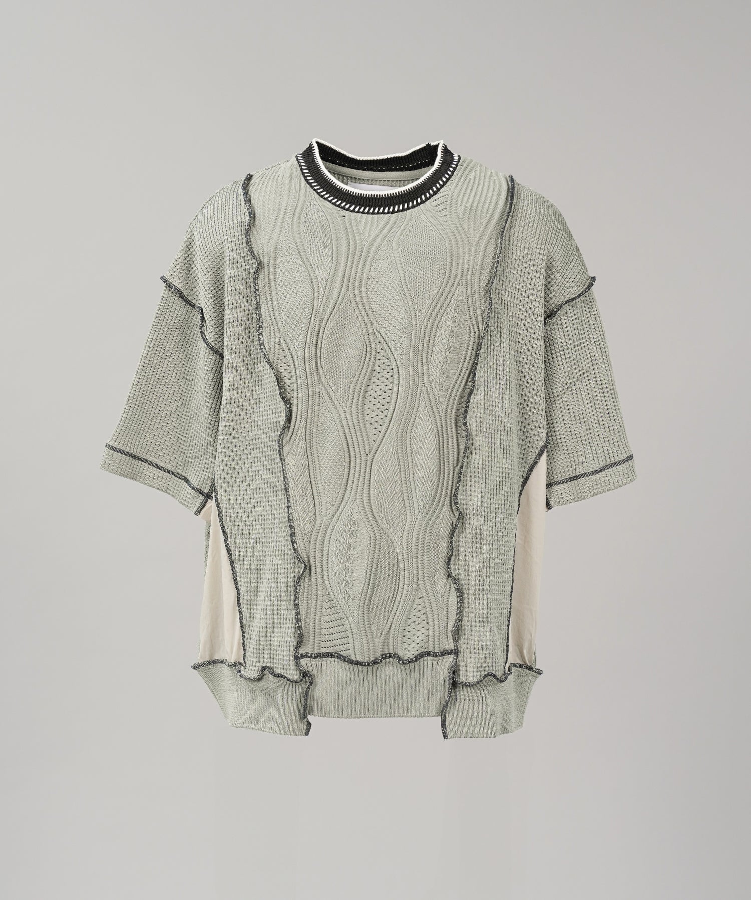 Cotton Bulky Acrylic Blend Prime-Over Gradation Dyeing Knit