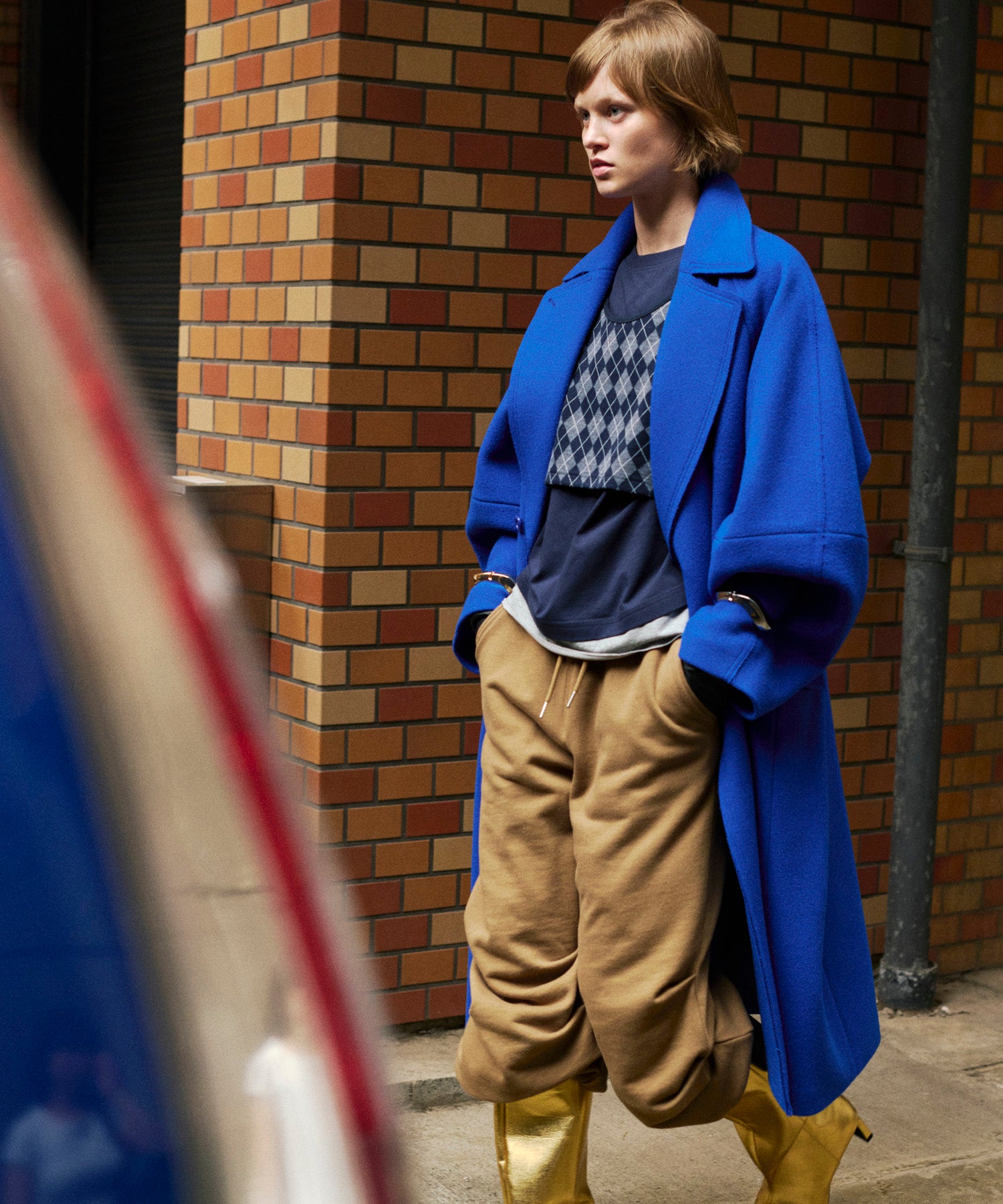 【26AUTUMN PRE-ORDER】Super 140 Balloon Sleeve Wool Long Coat