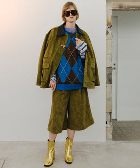 【26AUTUMN PRE-ORDER】Oversized Argyle Knit