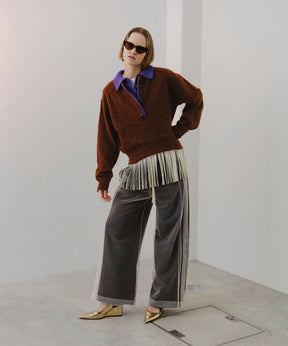 【26AUTUMN PRE-ORDER】Layered Polo Knit