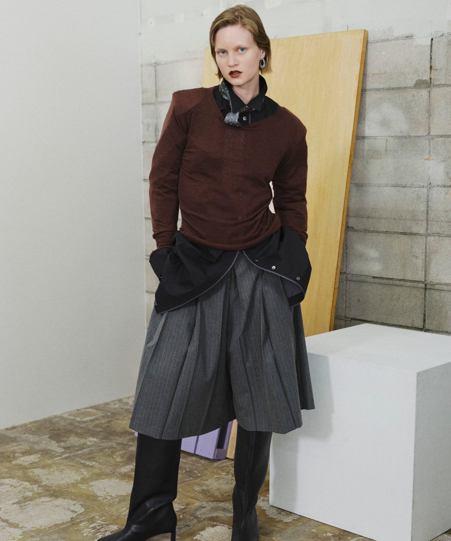 Pleated Shorts