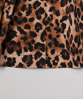 【SALE】Leopard Cargo Flare Skirt