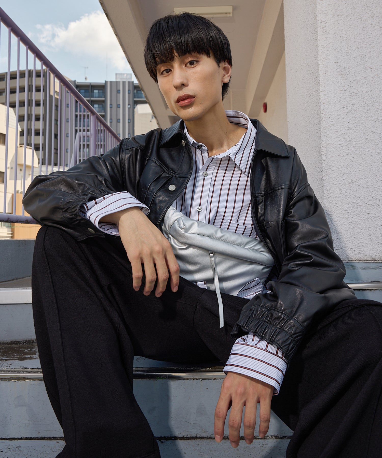 [25AW 사전 주문] 양 가죽 트럭 운전사 재킷