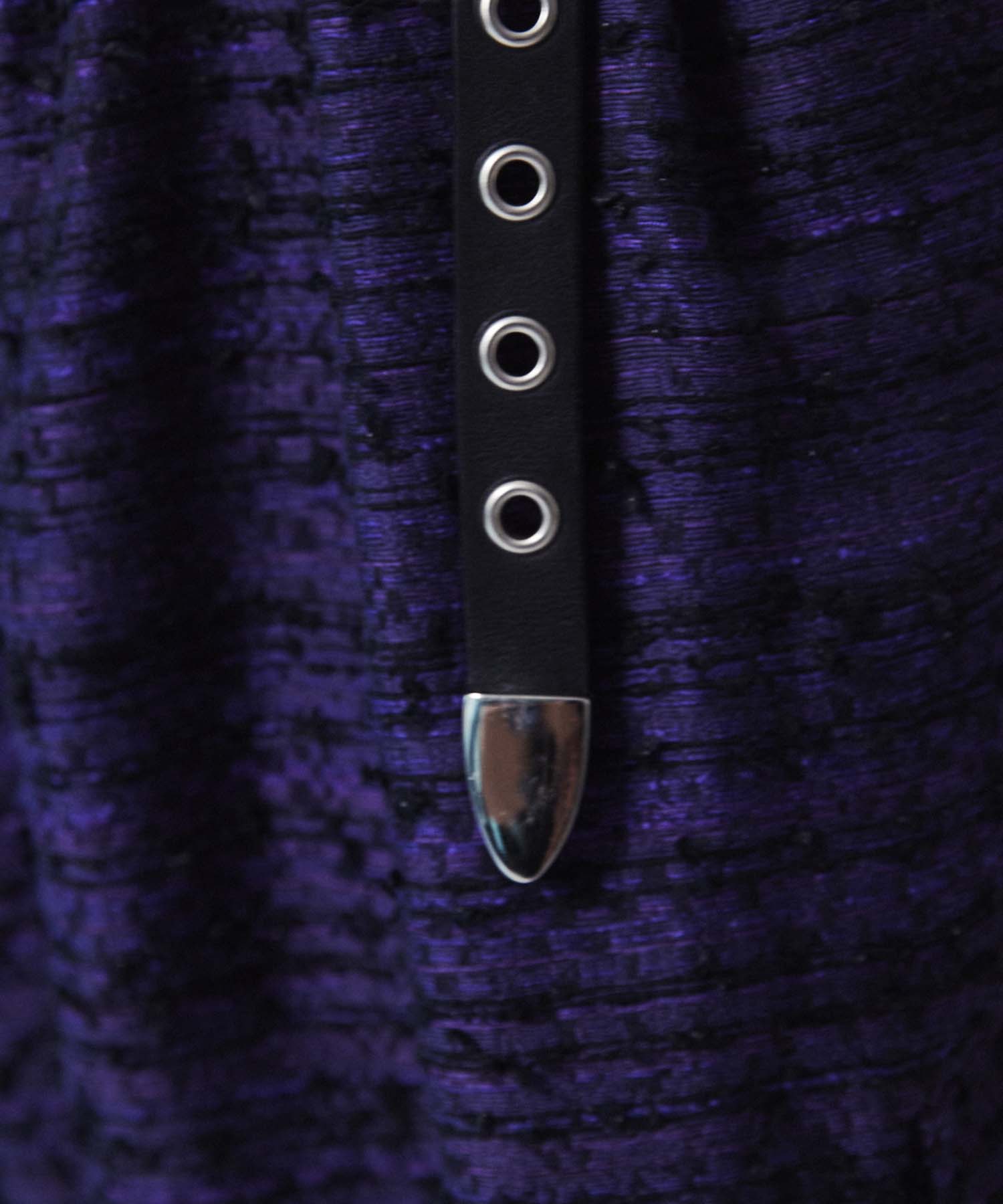 【PRE-ORDER】20mm Width Eyelet Leather Long Belt