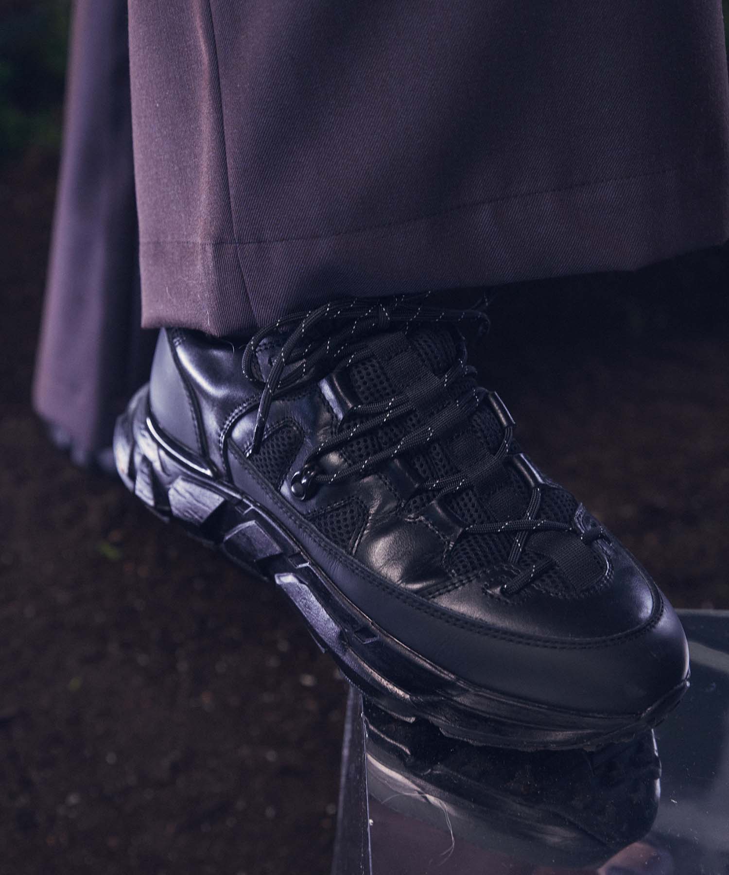 SPECIAL SHOES FACTORY COLLABORATION】Vibram Sole Lace-Up Sneaker Made