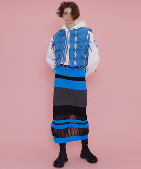 Border Knit Tight Skirt