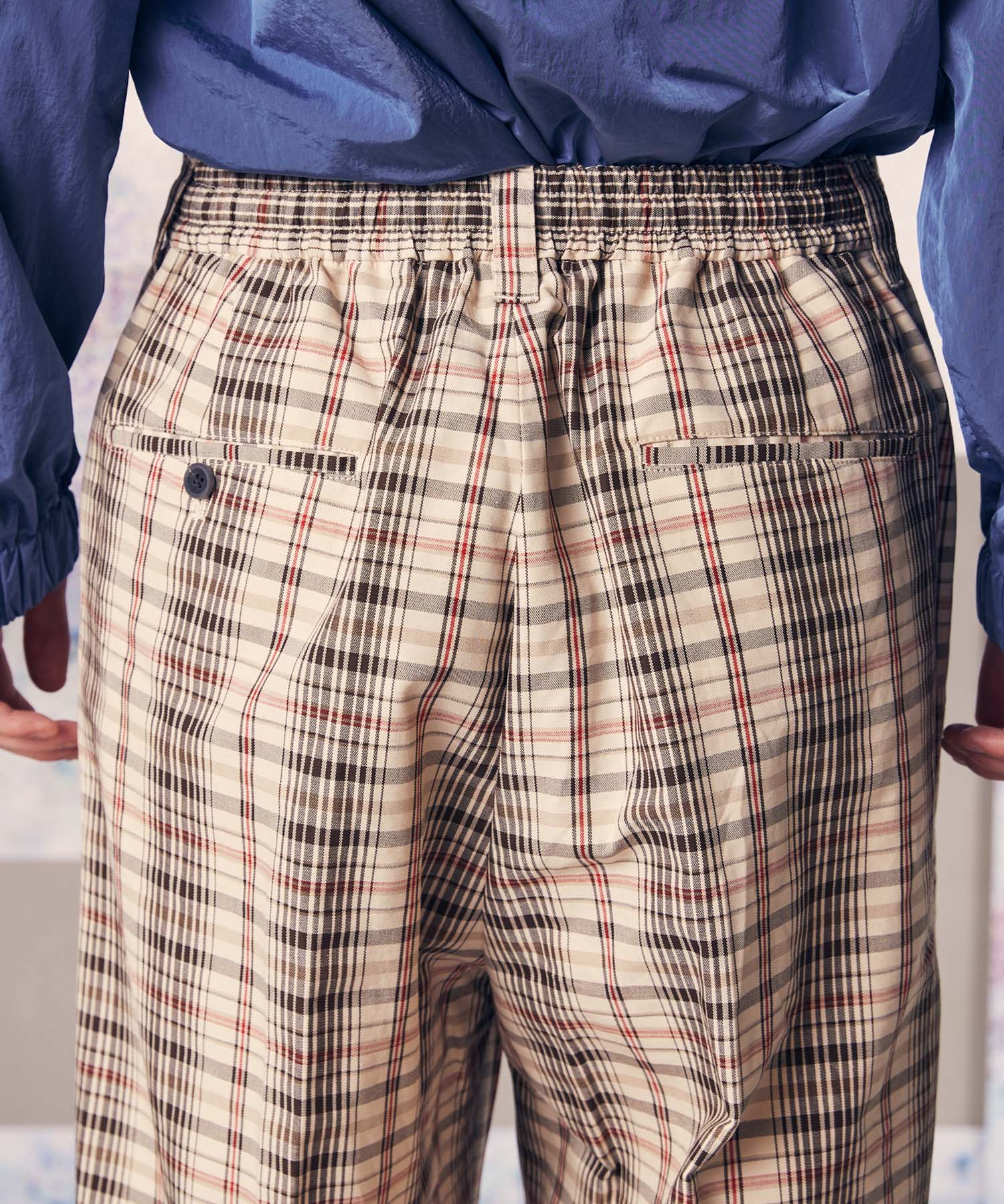 【Italian Dead Stock Fabric】One-Tuck Wide Pants