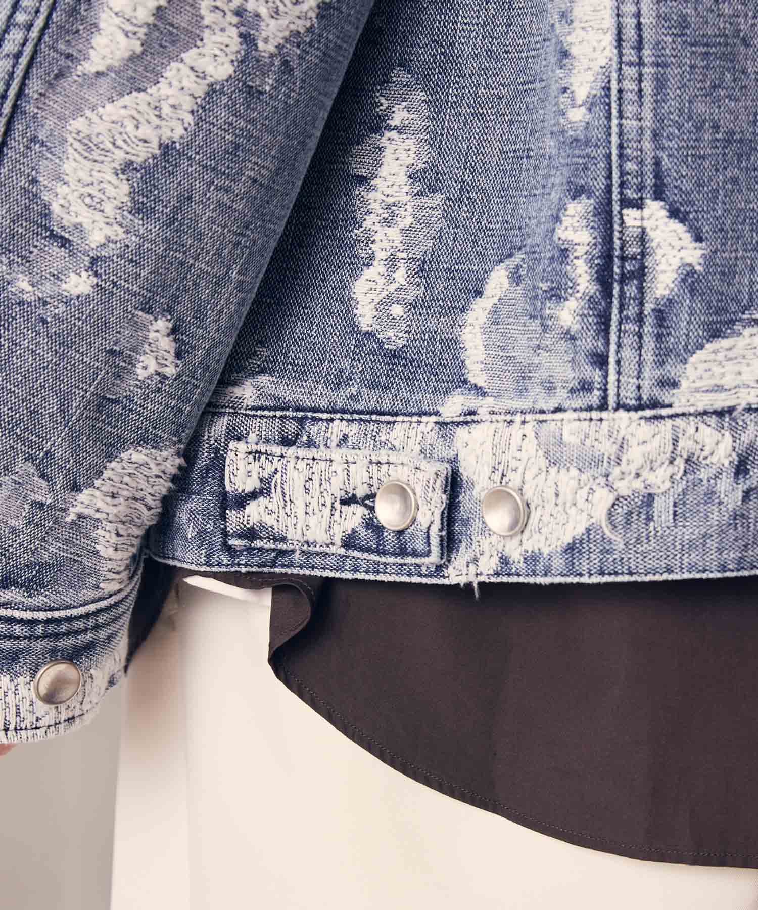 SALE】Prime-Over Jacquard Denim Jacket