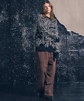 HEAVY-WEIGHT SWEAT SNOW WIDE PANTS