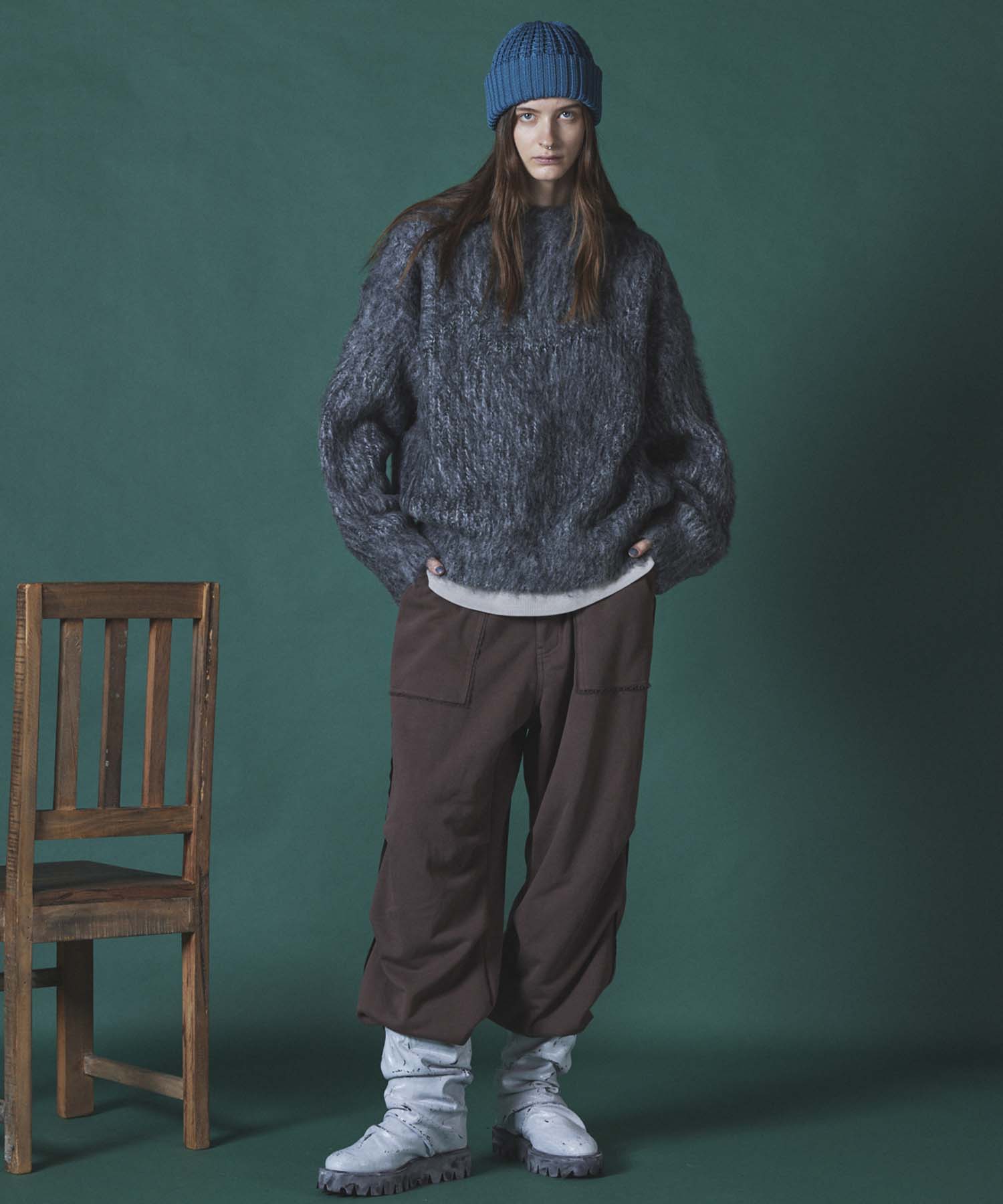 Heavy-Weight Sweat Snow Wide Pants