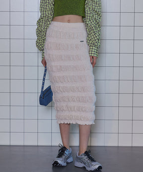 Madeleine Pleats Tight Skirt