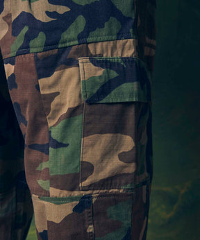 Patchwork Vintage Clothes Camouflage Wide Tapered Cargo Pants