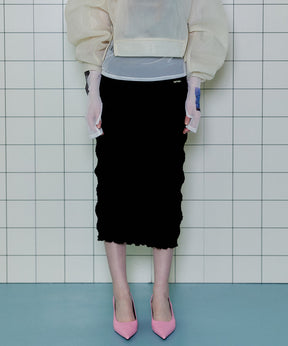 Madeleine Pleats Tight Skirt