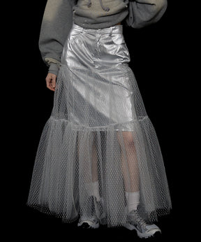 Metallic Hard Tulle Skirt