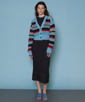 Curl Yarn American Sleeve Maxi Knit One-piece Dress