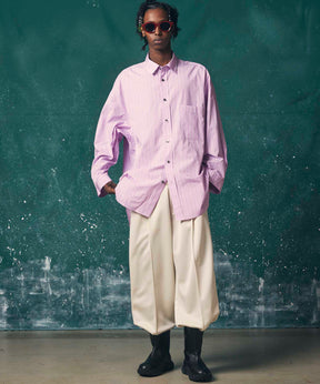 【Italian Dead Stock Fabric】Prime-Over Long Length Shirt Coat