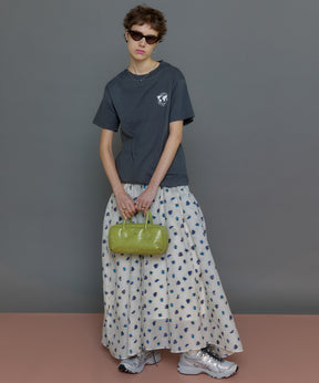 【PRE-ORDER】Floral Pattern Jacquard Voluminous Skirt