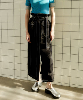 Paper Bag Maxi Skirt