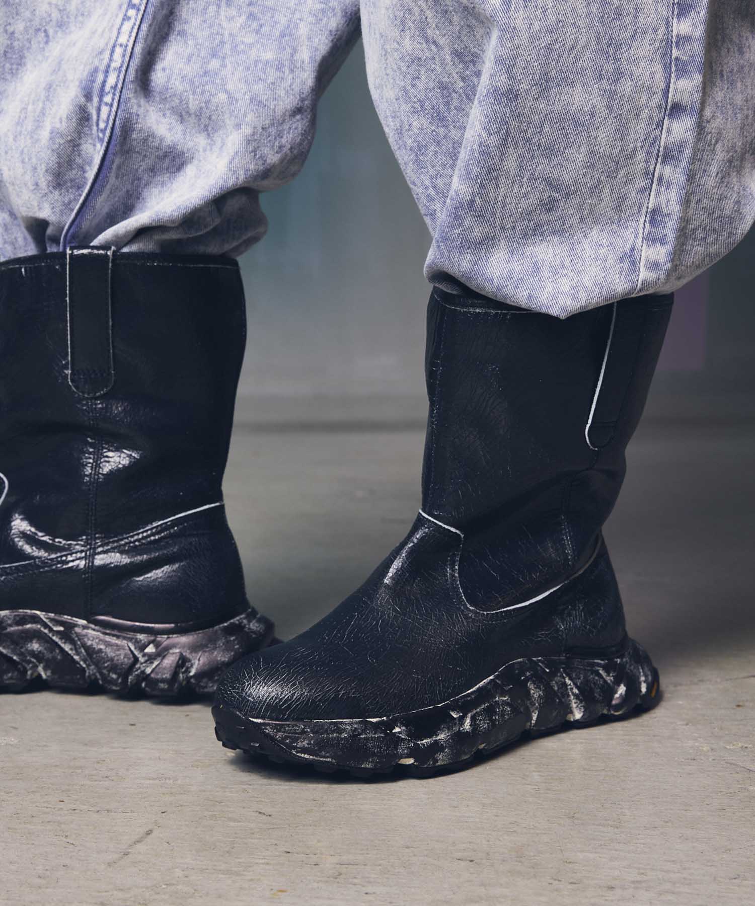 [Special SHOES FACTORY COLLABORATION] VIBRAM SOLE PECOS BOOTS MADE in Tokyo