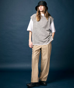 【LIMITED EDITION】Dress-Over  One-Tuck Wide Straight Pants