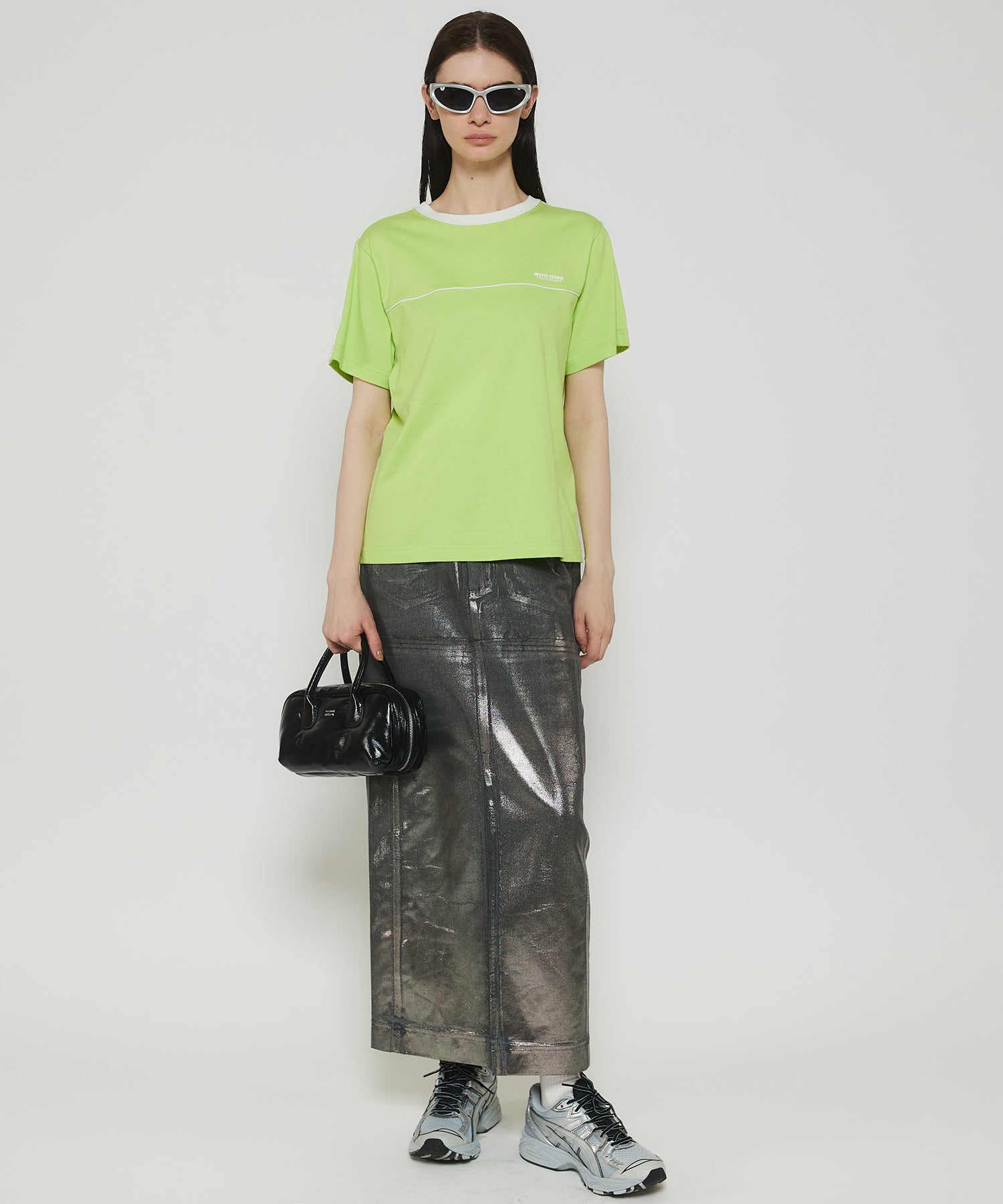 Sparkling Foil Handouted Gradation Skirt