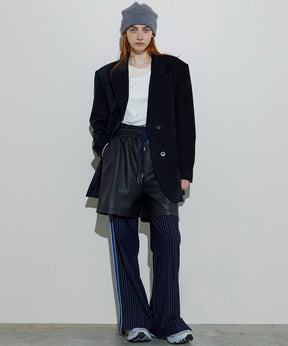 [24Autumn PRE-ORDER] Side LINE JERSEY STRAIGHT PANTS