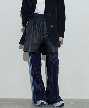 [24Autumn PRE-ORDER] Side LINE JERSEY STRAIGHT PANTS