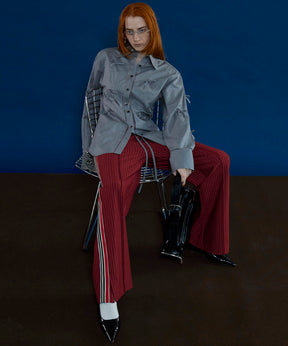 [24Autumn PRE-ORDER] Side LINE JERSEY STRAIGHT PANTS