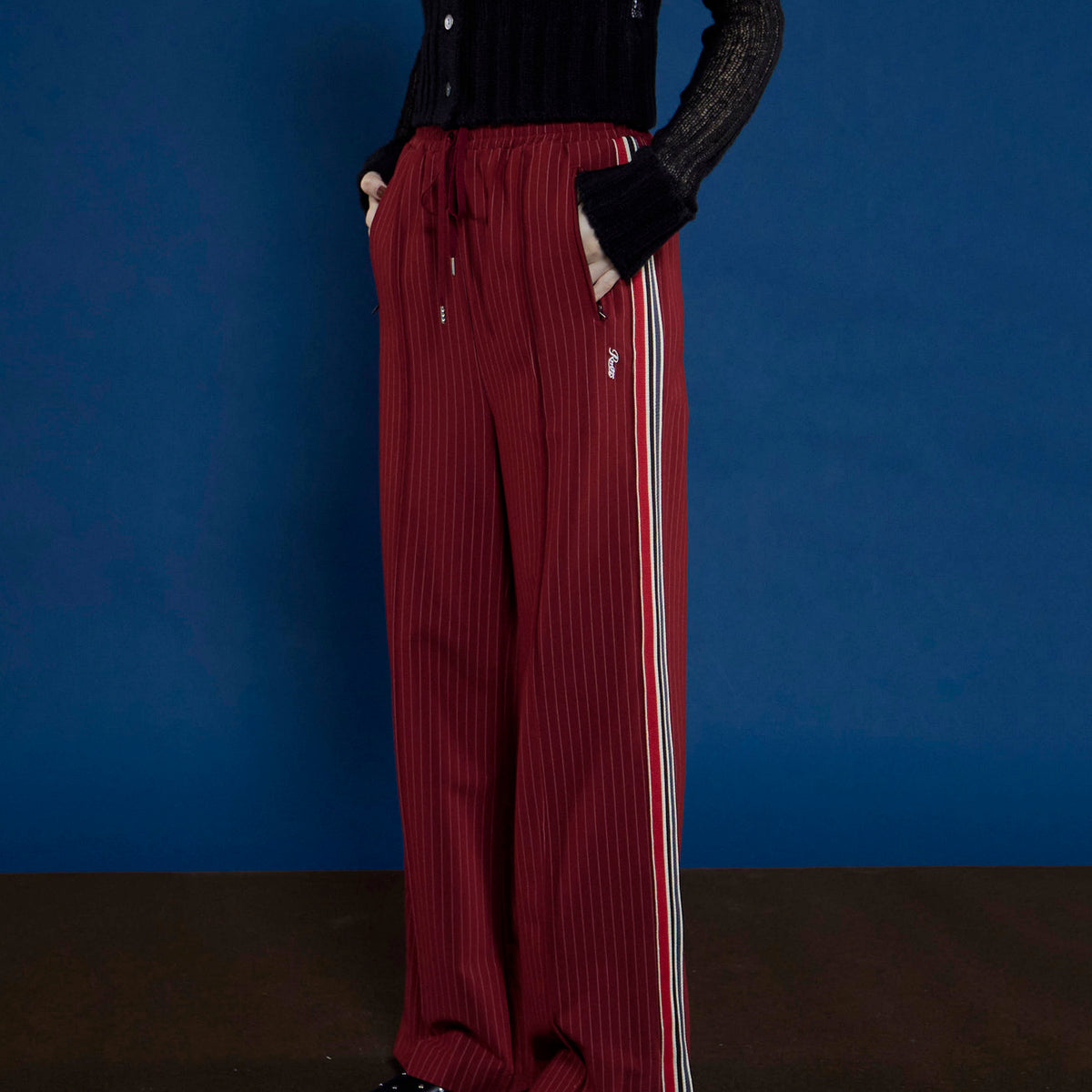 maisonspecialサイドラインジャージストレートパンツ 240603_ms3522_1_1200x1200_crop