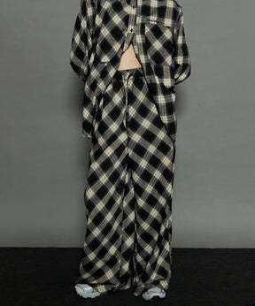 [24Autumn PRE-ORDER] Random Checkered Easy Wide Pants