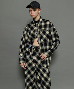 [24Autumn Pre-Order] Random Checkered Oversized Shirt