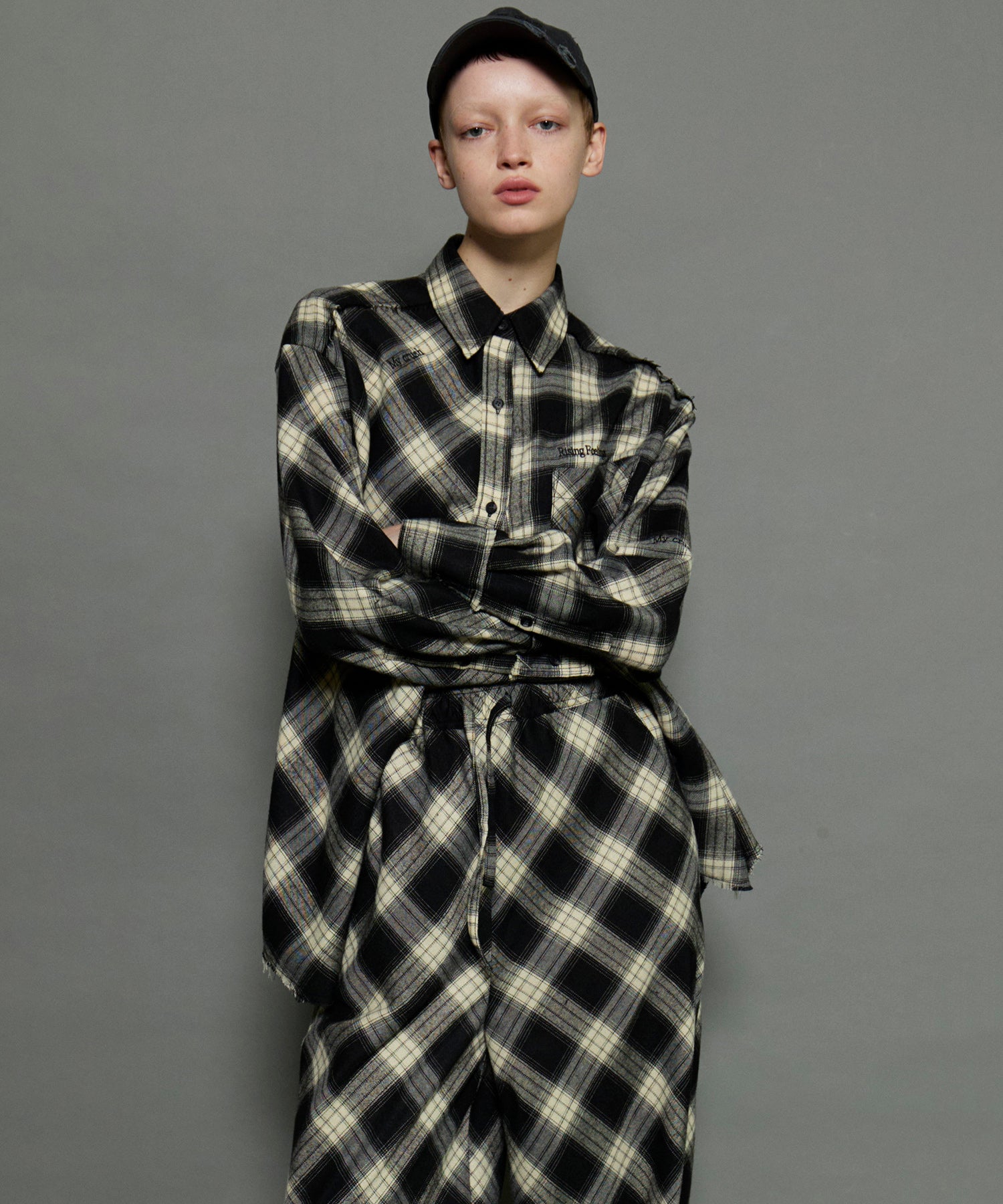 [24Autumn Pre-Order] Random Checkered Oversized Shirt