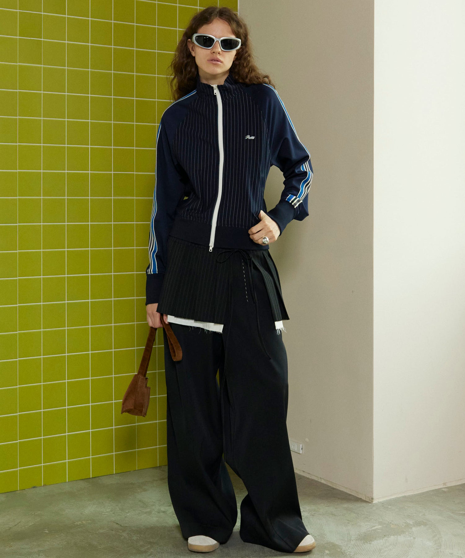 [24Autumn Pre-Order] Front Cut Stitch Wide Pants