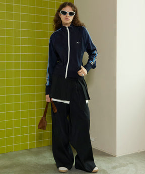 [24Autumn Pre-Order] Front Cut Stitch Wide Pants